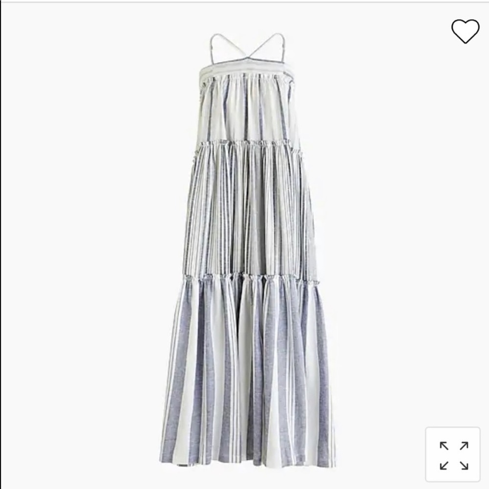 J.Crew Chambray cover-up dress in stripe